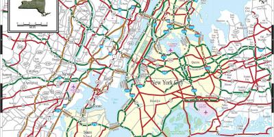 NYC rodovia mapa