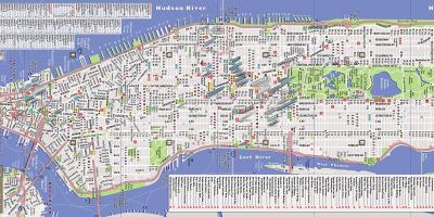 Mapa da Cidade de Nova York ruas e avenidas