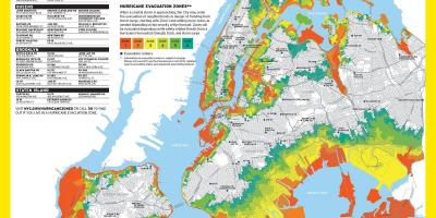 NYC inundação mapa