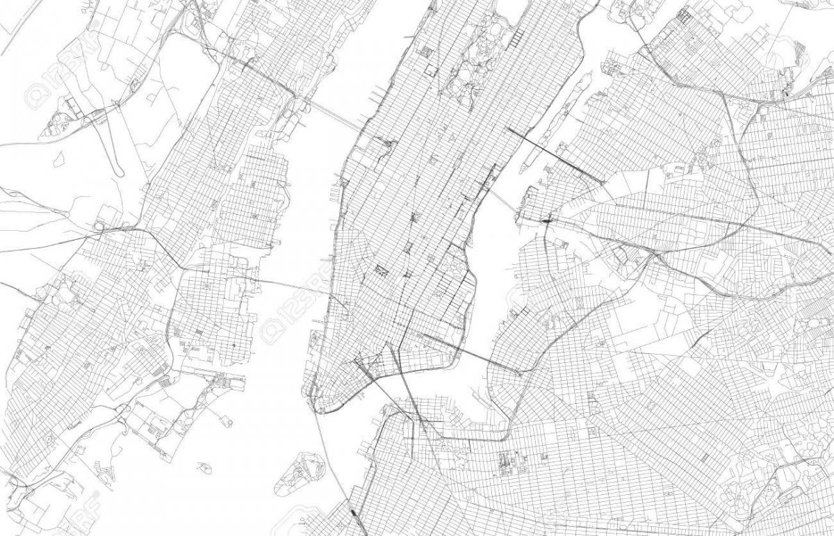 mapa da Cidade de Nova York vetor