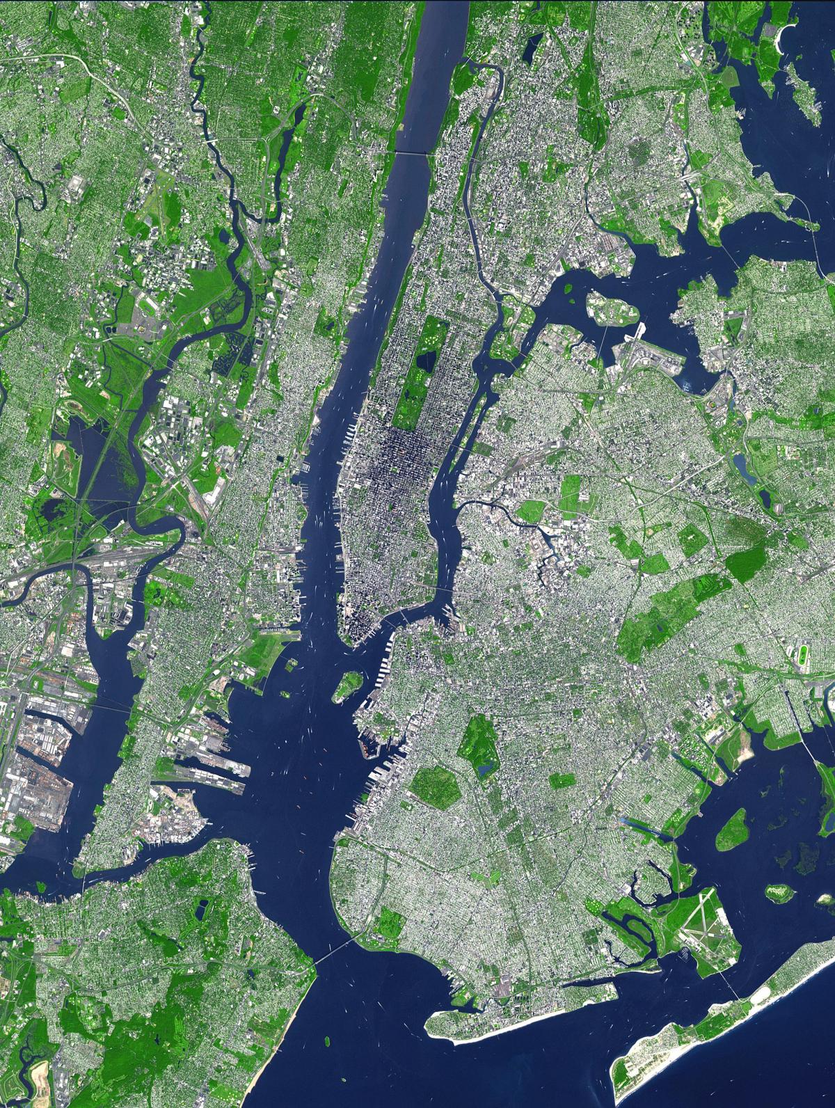 mapa da aérea, a Cidade de Nova York