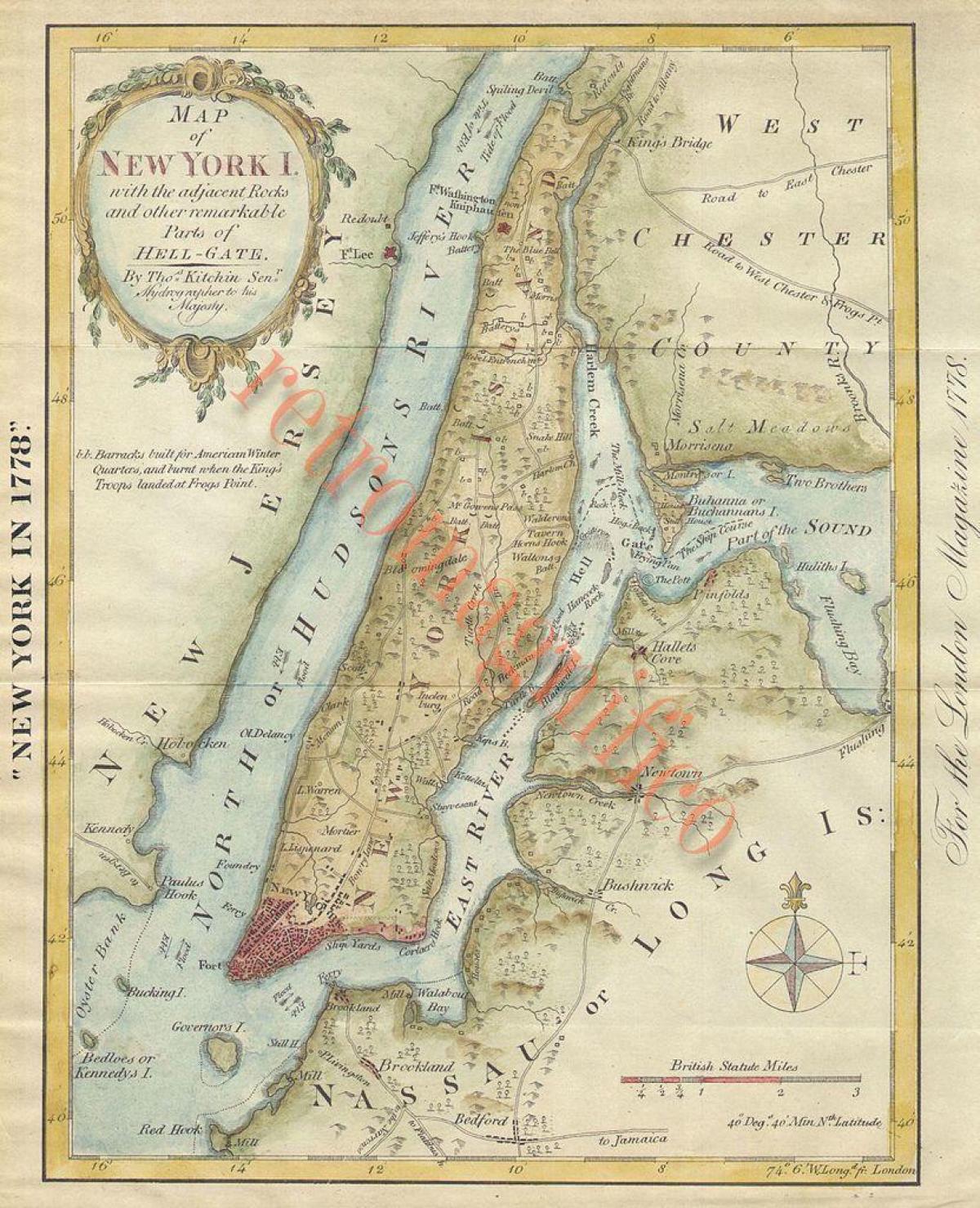 antigos mapas da cidade de nova YORK