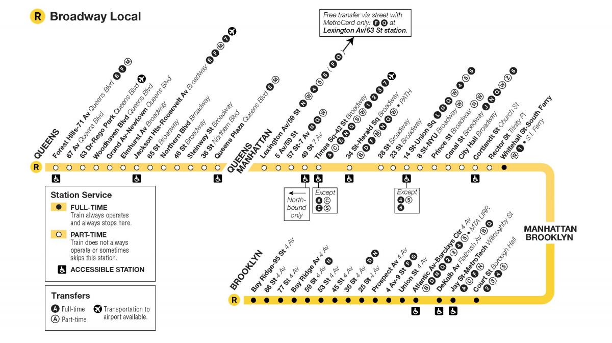 MTA r trem mapa