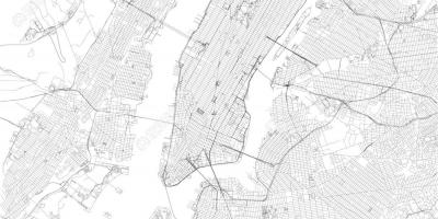 Mapa da Cidade de Nova York vetor