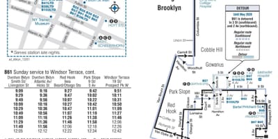 Mapa de b61 ônibus