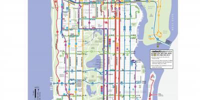 MTA ônibus mapa de rotas