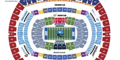 Nova York Giants stadium mapa